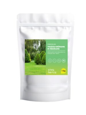 Granuliuotos trąšos dekoratyviniams krūmams ir medžiams, 1 kg