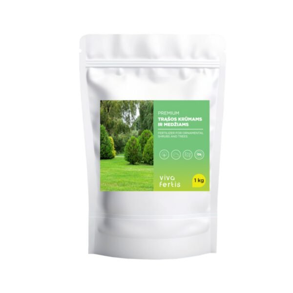Granuliuotos trąšos dekoratyviniams krūmams ir medžiams, 1 kg